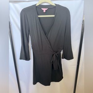 Black wrap around romper